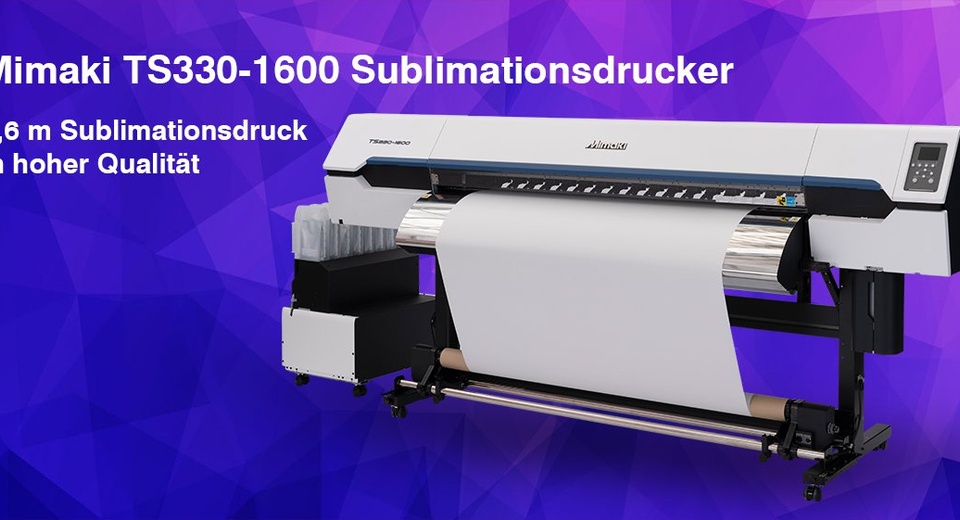 Mimaki TS330-1600 Sublimationsdrucker inkl. Standfuß, Bulk Ink System, TexLink4 Software, Netzkabel, Bedienerhandbuch