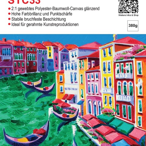 STC33 Poly Cotton Canvas glänzend 380g
