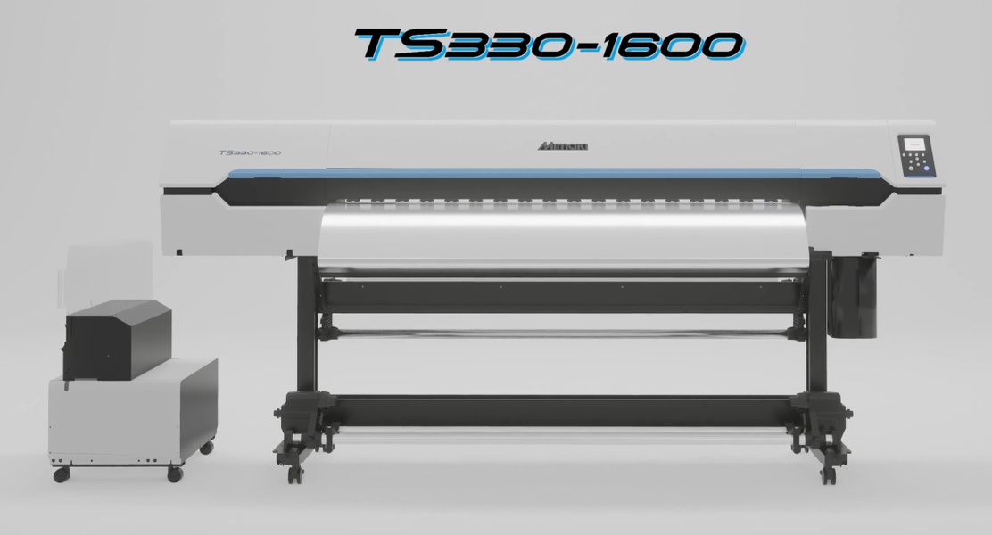 Mimaki TS330-1600 Sublimationsdrucker inkl. Standfuß, Bulk Ink System, TexLink4 Software, Netzkabel, Bedienerhandbuch