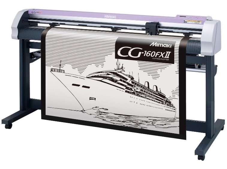 Mimaki CG-160FXII PLUS Schneideplotter inkl. Standfuß, Medienzufuhr, Netzkabel, Schnittstellenkabel, Bedienerhandbuch