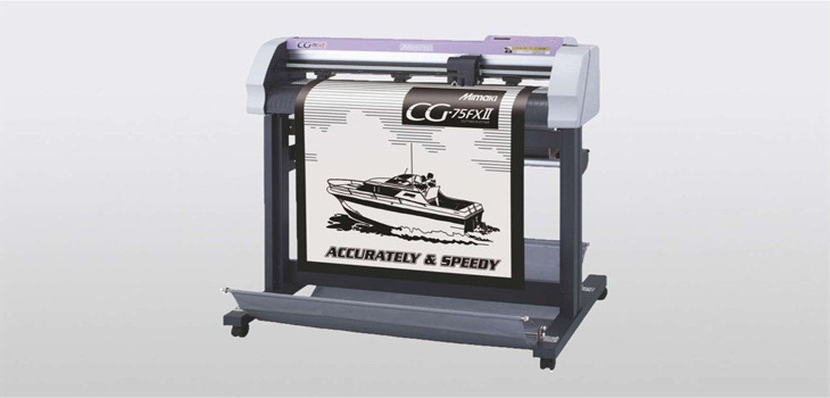 Mimaki CG75-FXII PLUS Schneideplotter inklusive Standfuß, Medienzuführung, Netzkabel, Schnittstellenkabel, Bedienerhandbuch